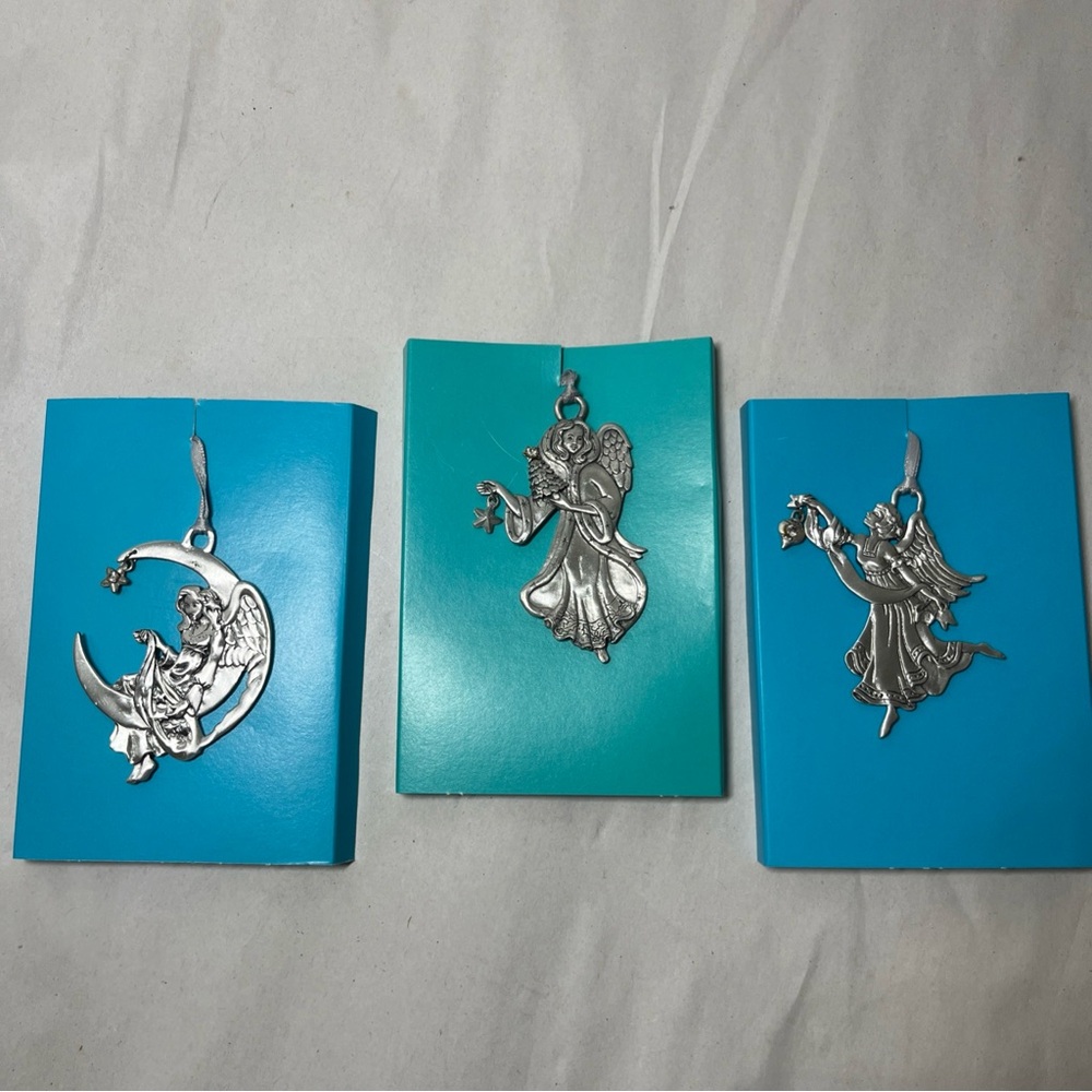 3 Seagull Fine Pewter Angel Dreams, Angel Of Christmas, Angel New Year